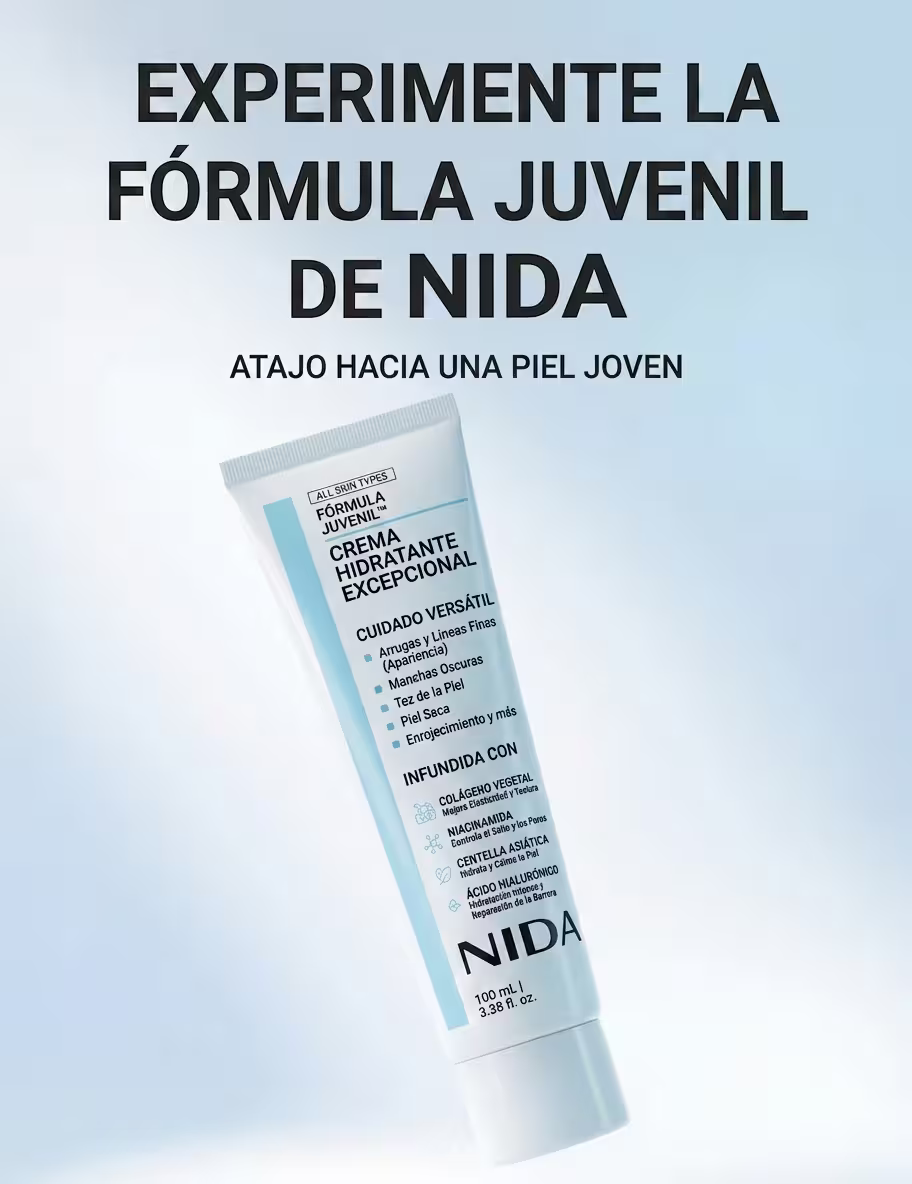Fórmula Rostro Juvenil — Crema Coreana de Colágeno con Centella, Ácido Hialurónico & Niacinamida